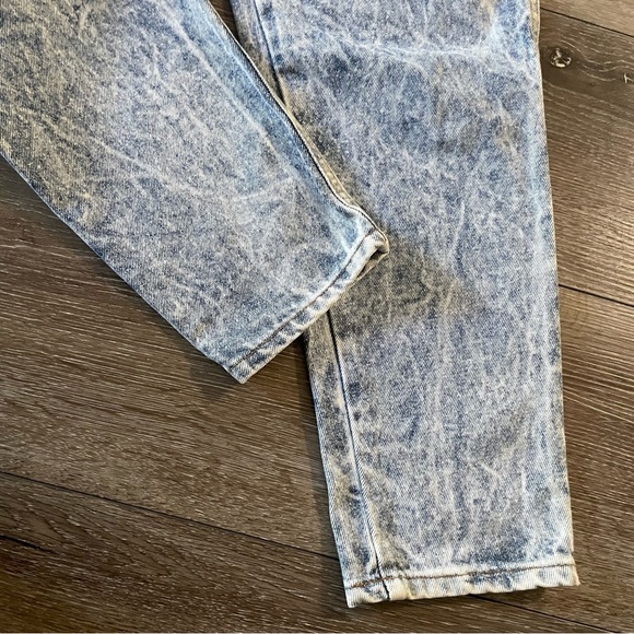 Chic Vintage Super High‎ Rise Acid Wash Mom Jean Balloon Leg Denim Size 8 Petite - Picture 4 of 11